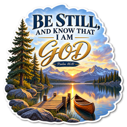 Be Still Psalm 46 10 Vinyl Sticker Decal