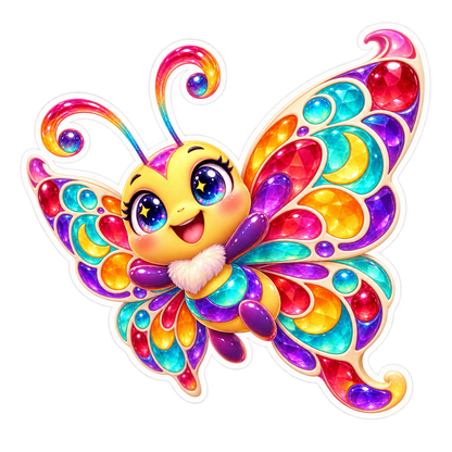 Jelly Mosaic Twirl Vinyl Sticker Decal