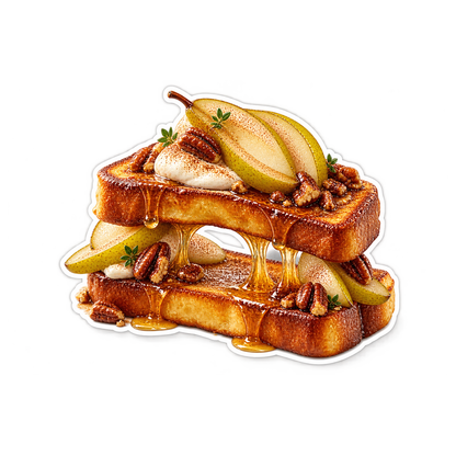 French Toast Pear Honey Bridge Vinyl Sticker Decal