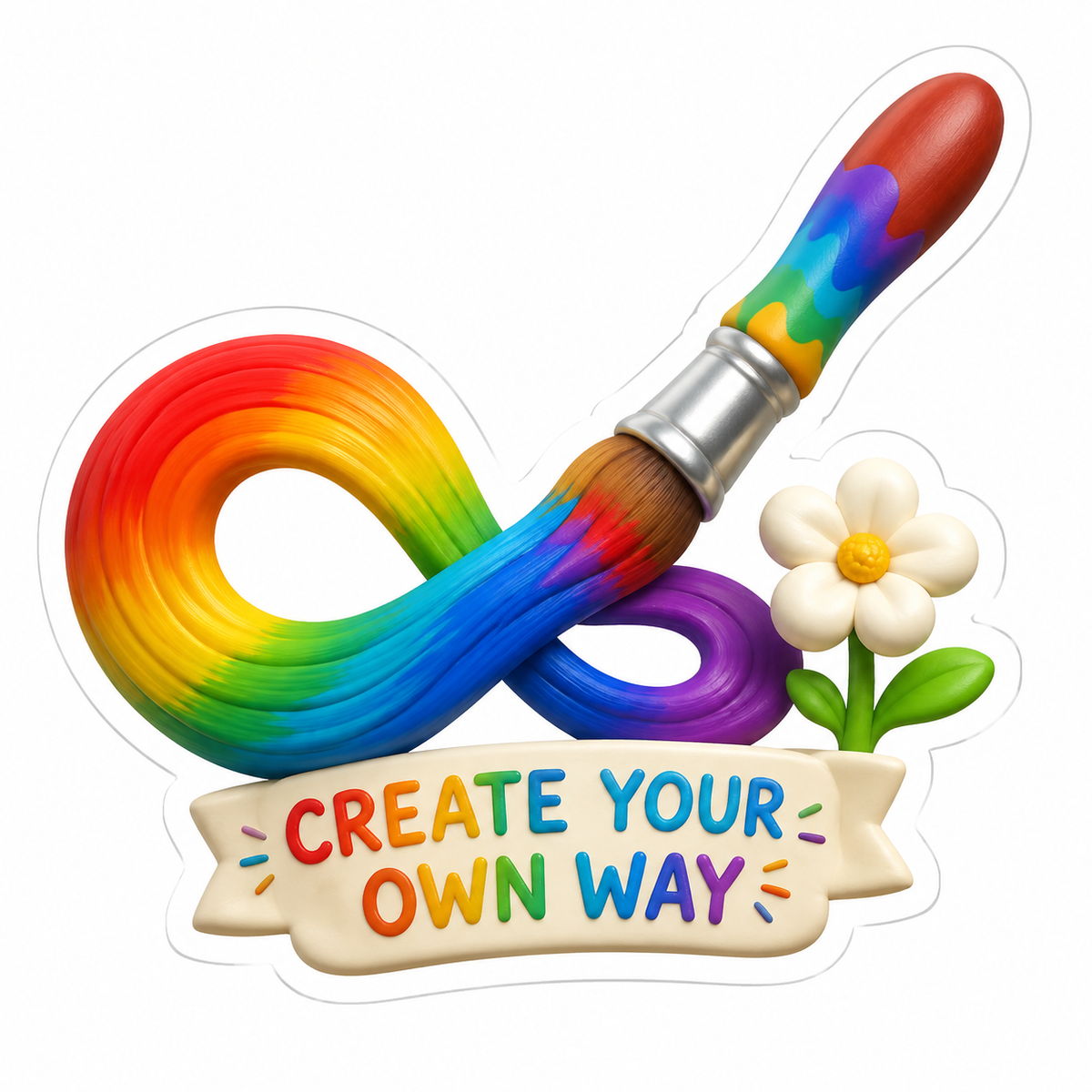 Create Your Own Way Vinyl Sticker Decal