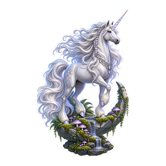Unicorn Moonstone Meadow Vinyl Sticker Decal