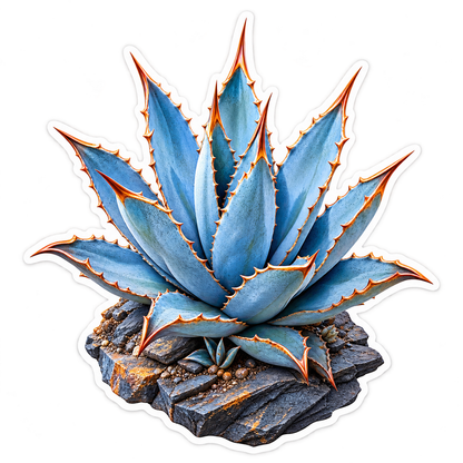 Agave Blue Flame Vinyl Sticker Decal
