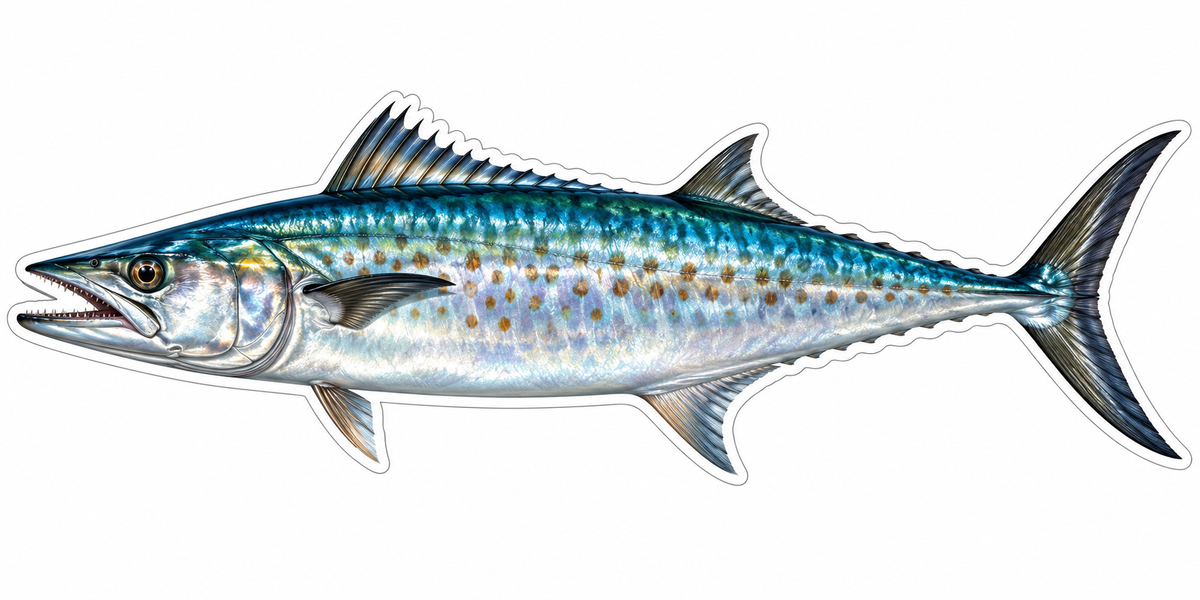 King Mackerel Vinyl Sticker Decal