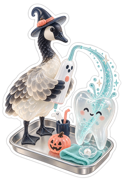 Acrylic Goose Ghost Tooth Water Pick Engineer Vinyl Sticker Decal