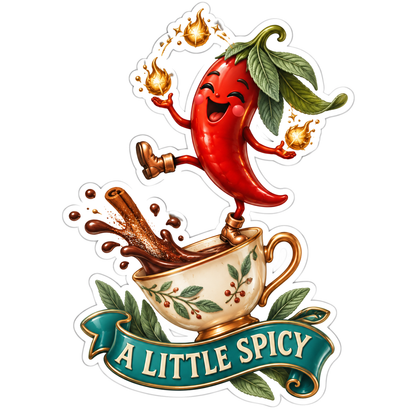 A Little Spicy Vinyl Sticker Decal