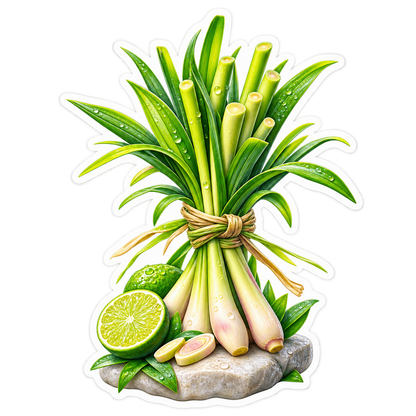Lemongrass Citrus Knot Vinyl Sticker Decal