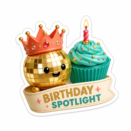 Birthday Spotlight Vinyl Sticker Decal