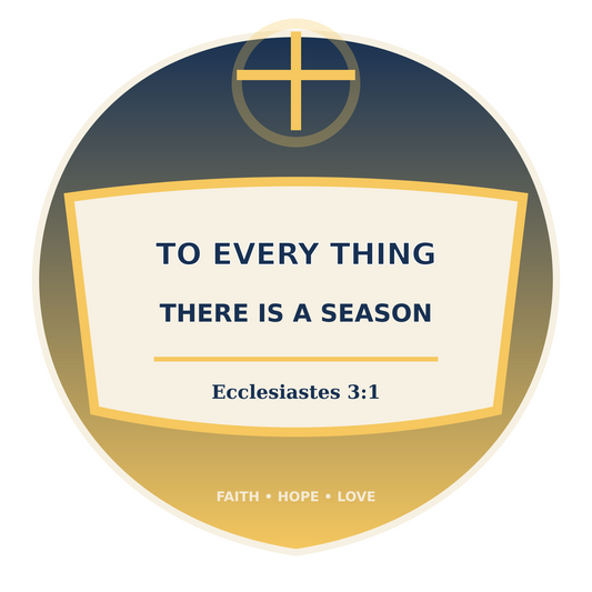 To Every Thing There Is a Season Bible Quote Vinyl Sticker Decal