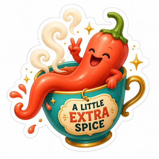 A Little Extra Spice Vinyl Sticker Decal