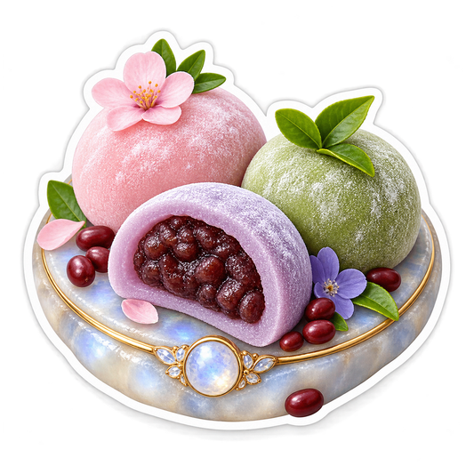 Mochi Moonstone Ring Vinyl Sticker Decal