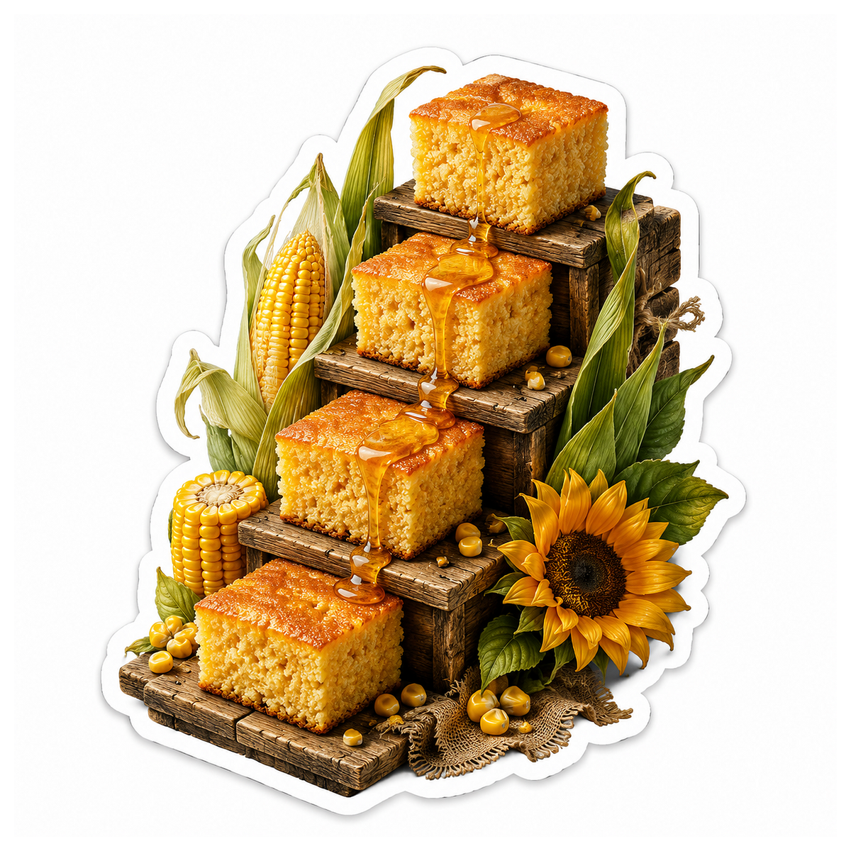 Cornbread Harvest Honey Steps Vinyl Sticker Decal