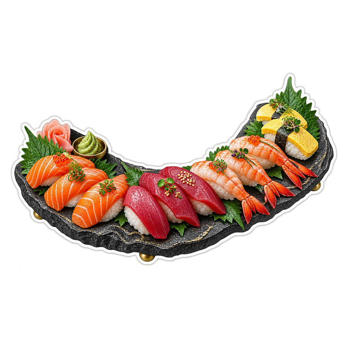 Nigiri Slate Koi Arc Vinyl Sticker Decal