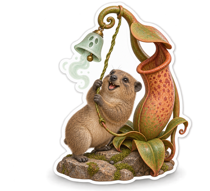Rock Hyrax Spectral Pitcher Plant Bellringer Vinyl Sticker Decal