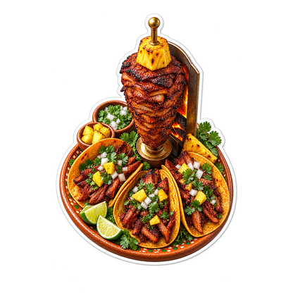 Al Pastor Bronze Orbit Vinyl Sticker Decal