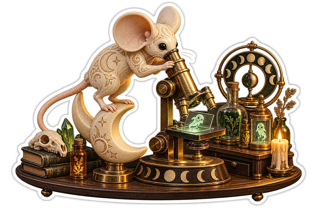 Bone Dumbo Rat Moonphase Microscope Aviator Vinyl Sticker Decal