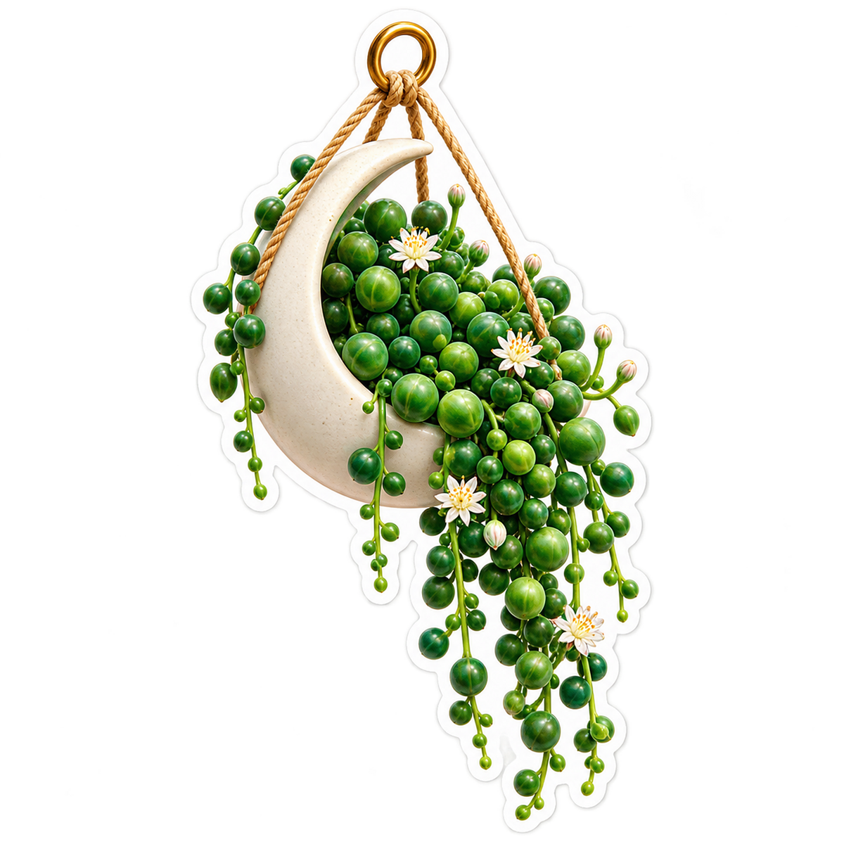 String Of Pearls Cascade Vinyl Sticker Decal