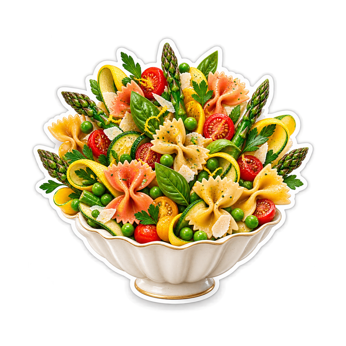 Farfalle Primavera Botanical Fan Vinyl Sticker Decal