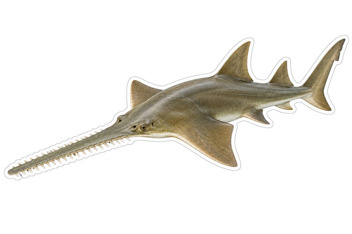 Smalltooth Sawfish Vinyl Sticker Decal