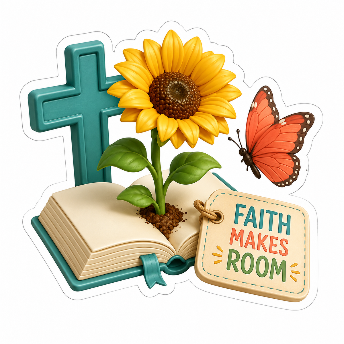 Faith Makes Room Vinyl Sticker Decal