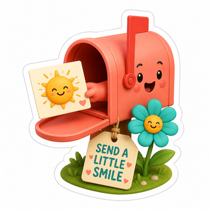 Send A Little Smile Vinyl Sticker Decal