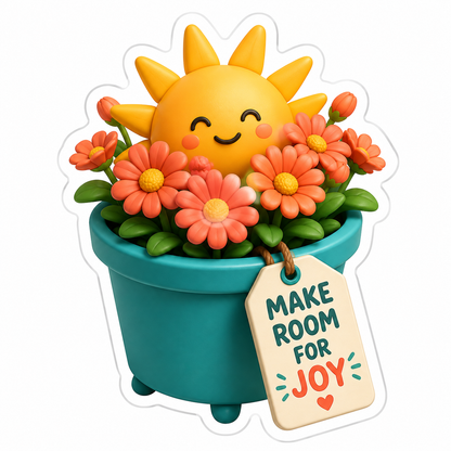 Make Room For Joy Vinyl Sticker Decal