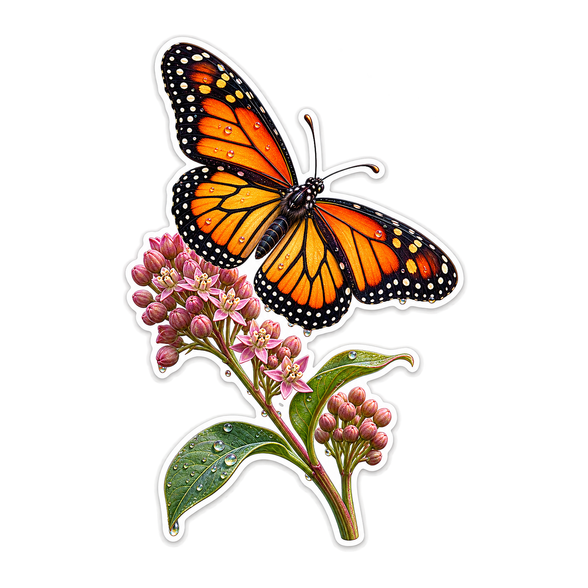 Monarch Milkweed Bank Vinyl Sticker Decal