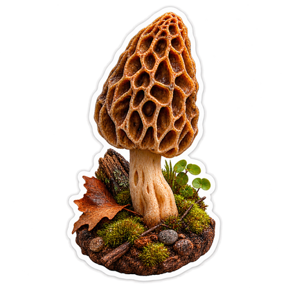 Morel Copper Honeycomb Vinyl Sticker Decal