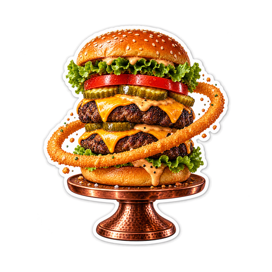 Smash Burger Copper Orbit Vinyl Sticker Decal