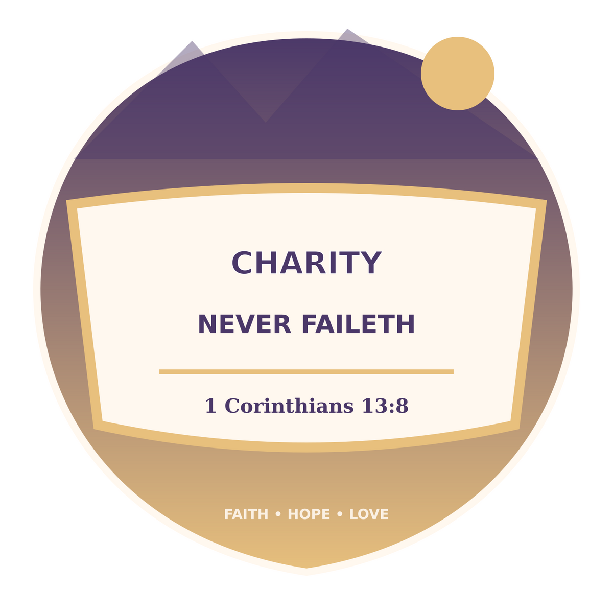 Love Never Fails Vinyl Sticker Decal