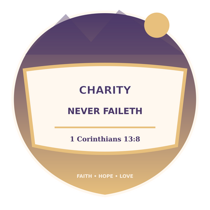 Love Never Fails Vinyl Sticker Decal