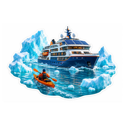 Polar Solar Expedition Cruise Kayak Vinyl Sticker Decal
